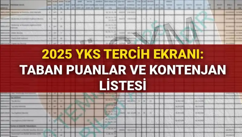 YKS Tercih Süreci Başladı: Taban Puanlar ve Kontenjanlar Bekliyor