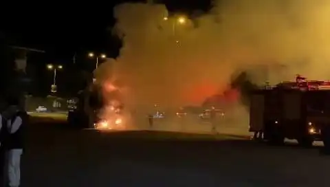 Zonguldak'ta Seyir Halindeki TIR'da Yangın Paniği Yaşandı