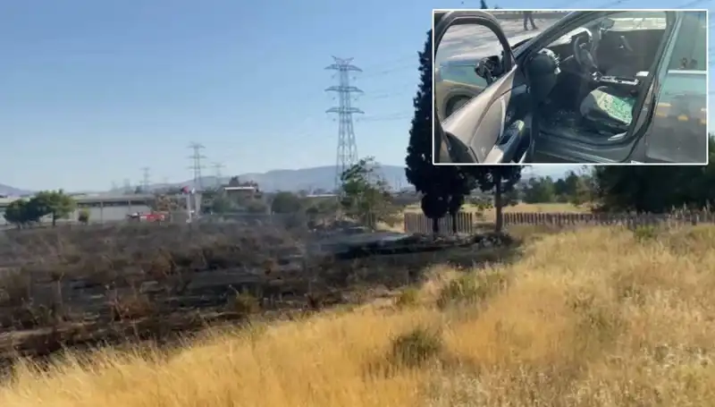 İzmir'deki Otluk Yangını, AVM Otoparkında Panik Yarattı