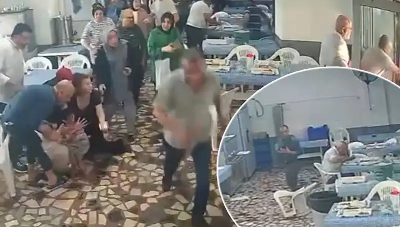 Yemekhanede Deprem Anında Farklı Tepkiler: Bazıları Bayıldı, Bazıları Kaçtı, O İse Yemeğini Bırakmadı