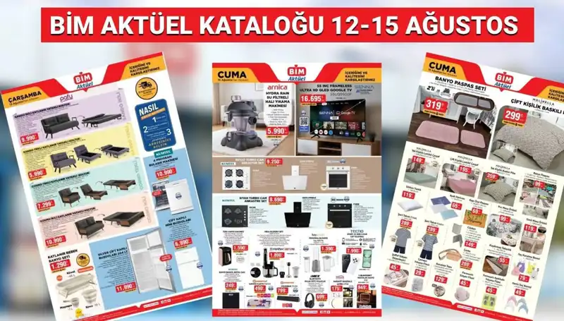 BİM 12-15 Ağustos Aktüel Kataloğunda Neler Var? Termos ve Drone Fırsatları