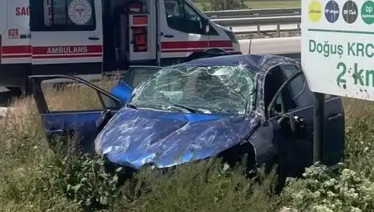 Kontrolden Çıkan Araç Takla Attı: Şok Edici Kazada İki Yaralı